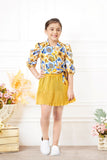 Mustard Yellow -Sunlit Garden Skirt Top