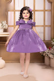 Lavender Luxe - Premium Bow Princess Short Frock
