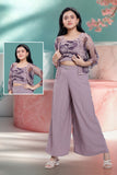 Purple -Amara Net Detail Coord Set