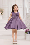 Lilac Purple-Lavender Luxe Party Short Frock