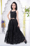Midnight Black Sequin Embroidered Lehenga Set