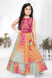Maroon Rangoli Festive Lehenga Set | Kids Ethnic Wear for Girls