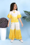 Sunshine Lemon Ombre Palazzo Set | Party Wear Kids Outfit for Girls