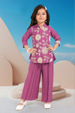 Girls Purple Kurti Palazzo Set | Kids Festive & Party Wear Outfit