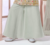 Girls Sage Green Sharara Set | Kids Ethnic Wear for Wedding & Festive