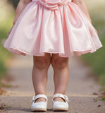Peach Pink -Pearl Petal Princess Short Frock