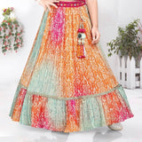 Maroon Rangoli Festive Lehenga Set | Kids Ethnic Wear for Girls