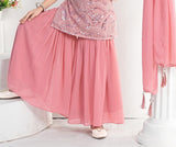 Blush Pink Royale Sequin Sharara Set | Kids Ethnic Outfit for Girls