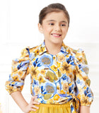 Mustard Yellow -Sunlit Garden Skirt Top