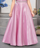 Blush Ruffle Pink Princess Long Gown