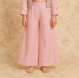 Sky Blue Sequin Embroidered Palazzo Set with Jacket