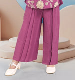 Girls Purple Kurti Palazzo Set | Kids Festive & Party Wear Outfit