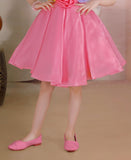 Tomato Pink -Multi-Color Floral Short Frock