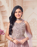 Dusty Lavender Embellished Palazzo Set