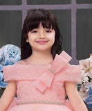 Peach-Rosabelle Princess Short Frock