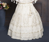 Ivory Cream Embroidered Lehenga Set | Kids Ethnic Wear for Girls