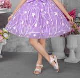 Lavender Glow Star Embellished Gown
