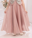 Onion Pink -Butterfly Gleam Long Gown