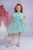 Mint Green - Bow Party short frock