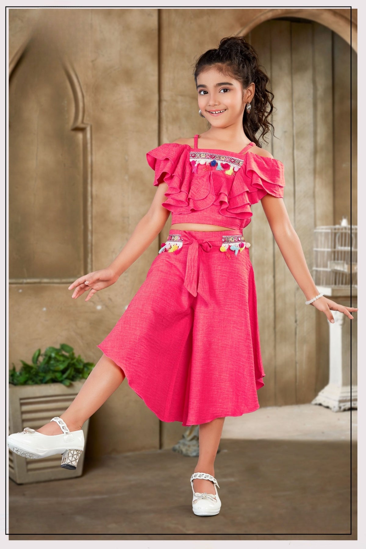 Hot Pink -Tassel Twirl Co-ord Set