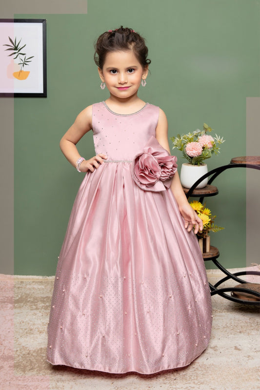 Rose Pink -Blossom Luxe Long Gown