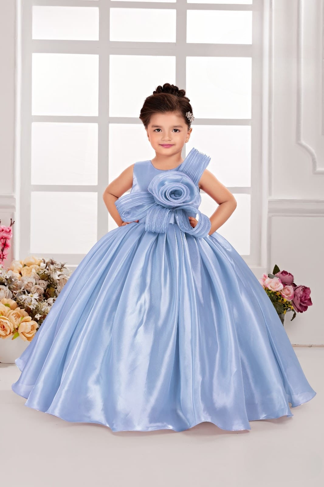 Celeste Ferozi Royal Princess Ball Gown | Party Wear Kids Dress for Girls