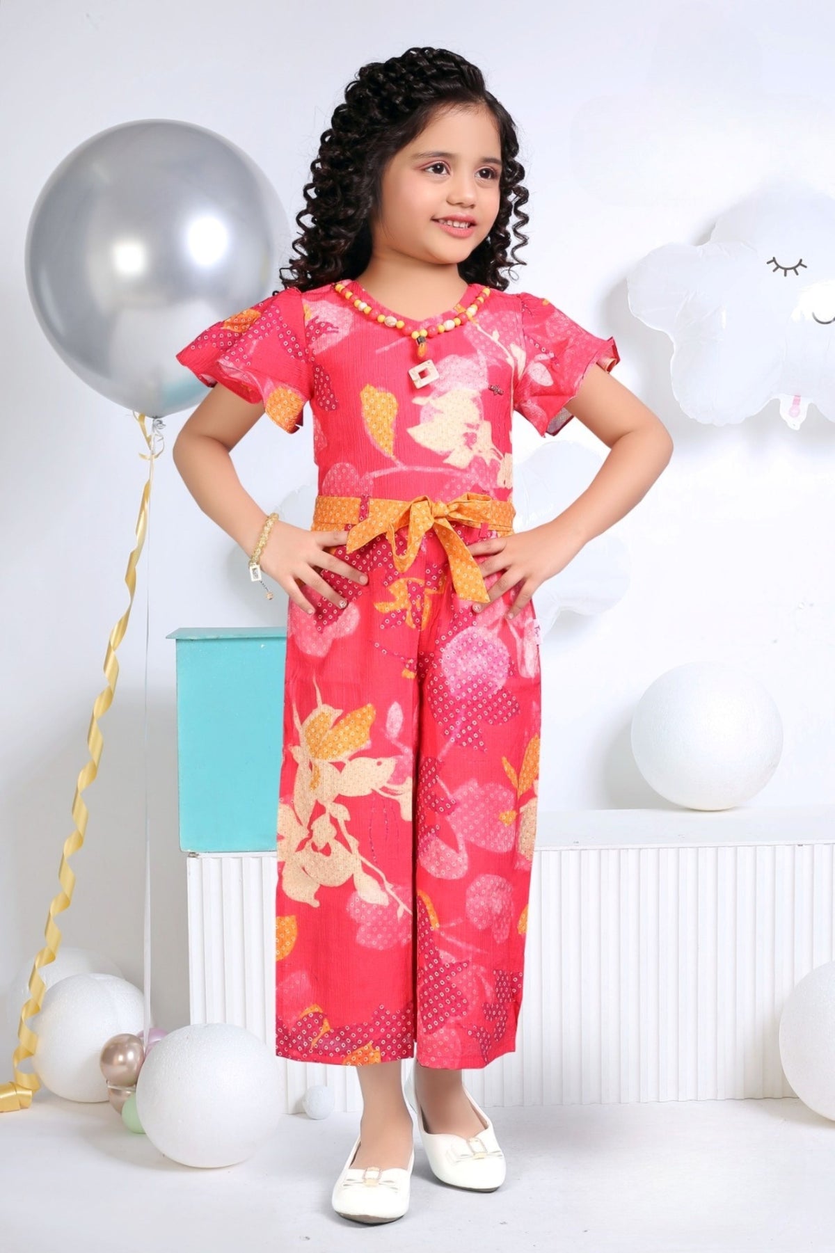 Rani Coral Blossom Printed Co-ord Set | Casual Wear Kids Outfit for Girls