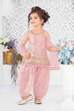 Blush Pink Royale Dhoti Set | Kids Ethnic Outfit for Girls