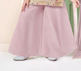 Girls Dusty Rose Sharara Set | Kids Ethnic Wear for Wedding & Festive