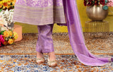 Girls Lavender Embroidered Kurta Pant Set with Dupatta | Ethnic Wear Suit for Kids
