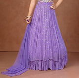 Royal Purple Amethyst Princess Lehenga Set | Kids Ethnic Wear for Girls