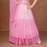 Blush Pink Blossom Designer Lehenga Set | Kids Ethnic Wear for Girls