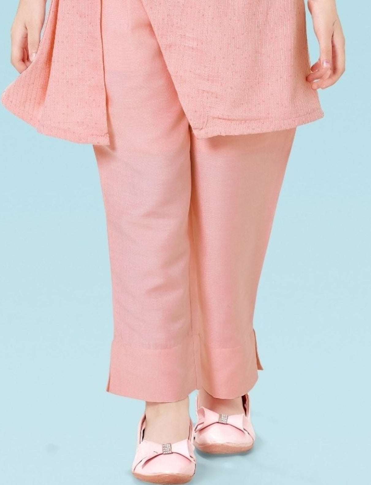 Peach-Asymmetric Indo-Western Set