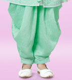 Mint Green - Ethnic Embroidered Dhoti Set