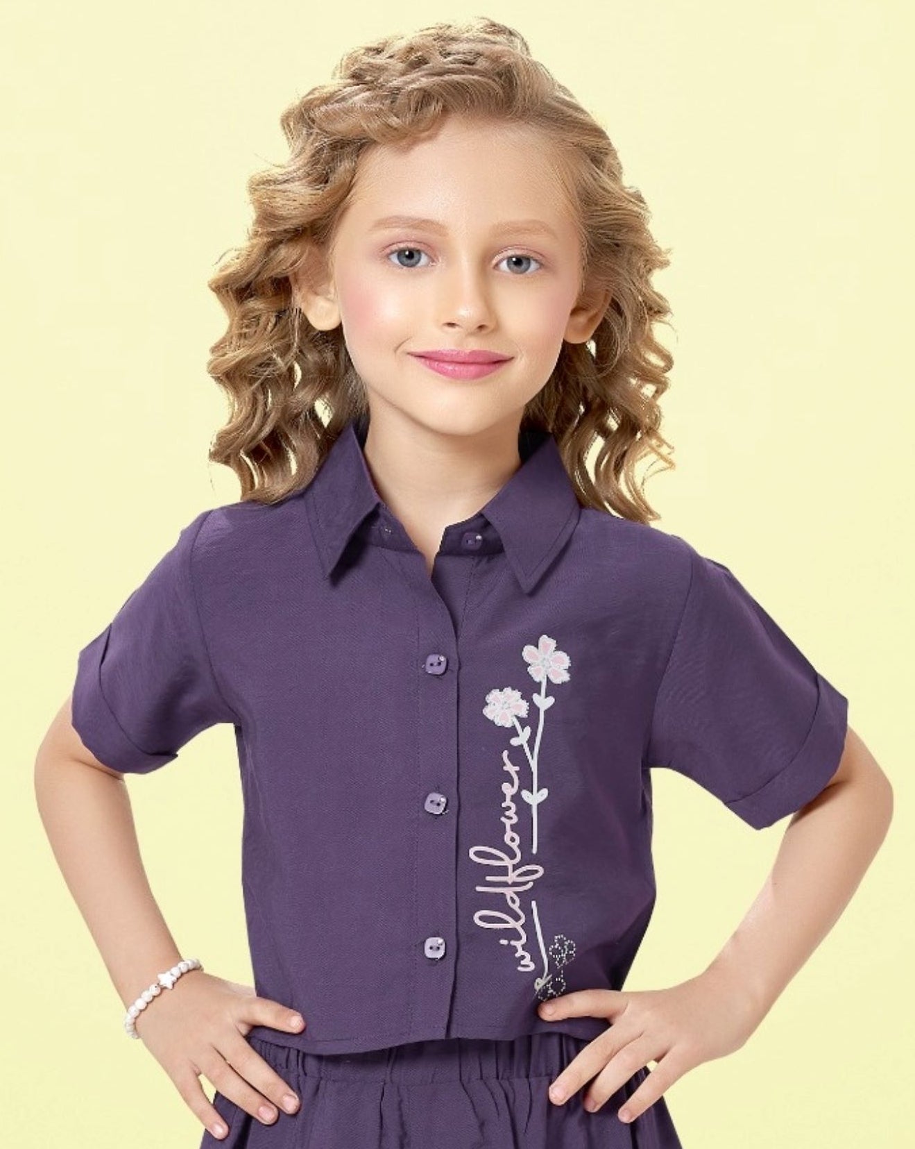 Purple -Wildflower Cargo Co-ord Set