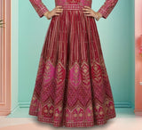Rani Red Printed Ethnic Lehenga Set | Ethnic Dress for Girls