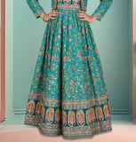 Teal Green Printed Ethnic Lehenga Set | Ethnic Dress for Girls