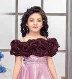 Blush Ruffle Pink Princess Long Gown