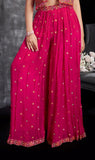 Rani Pink -Gulzar Embroidered Palazzo Set