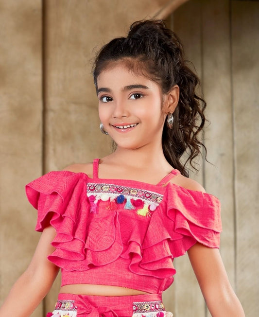 Hot Pink -Tassel Twirl Co-ord Set