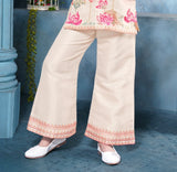 Rani Pink Lotus  Handcrafted Floral Palazzo Set