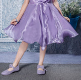 Lilac (Jambli) One-Shoulder Bloom Short Frock