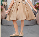 Fone Floral Applique Designer Short Frock