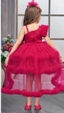 Rani Red Sparkle Bodice Layered Tutu Short Frock