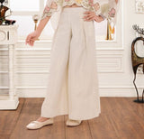 Cream Beige Premium Indo-Western Palazzo Set | Kids Ethnic Outfit for Girls