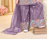 Lavender Blossom Festive Sharara Set | Kids Ethnic Outfit for Girls