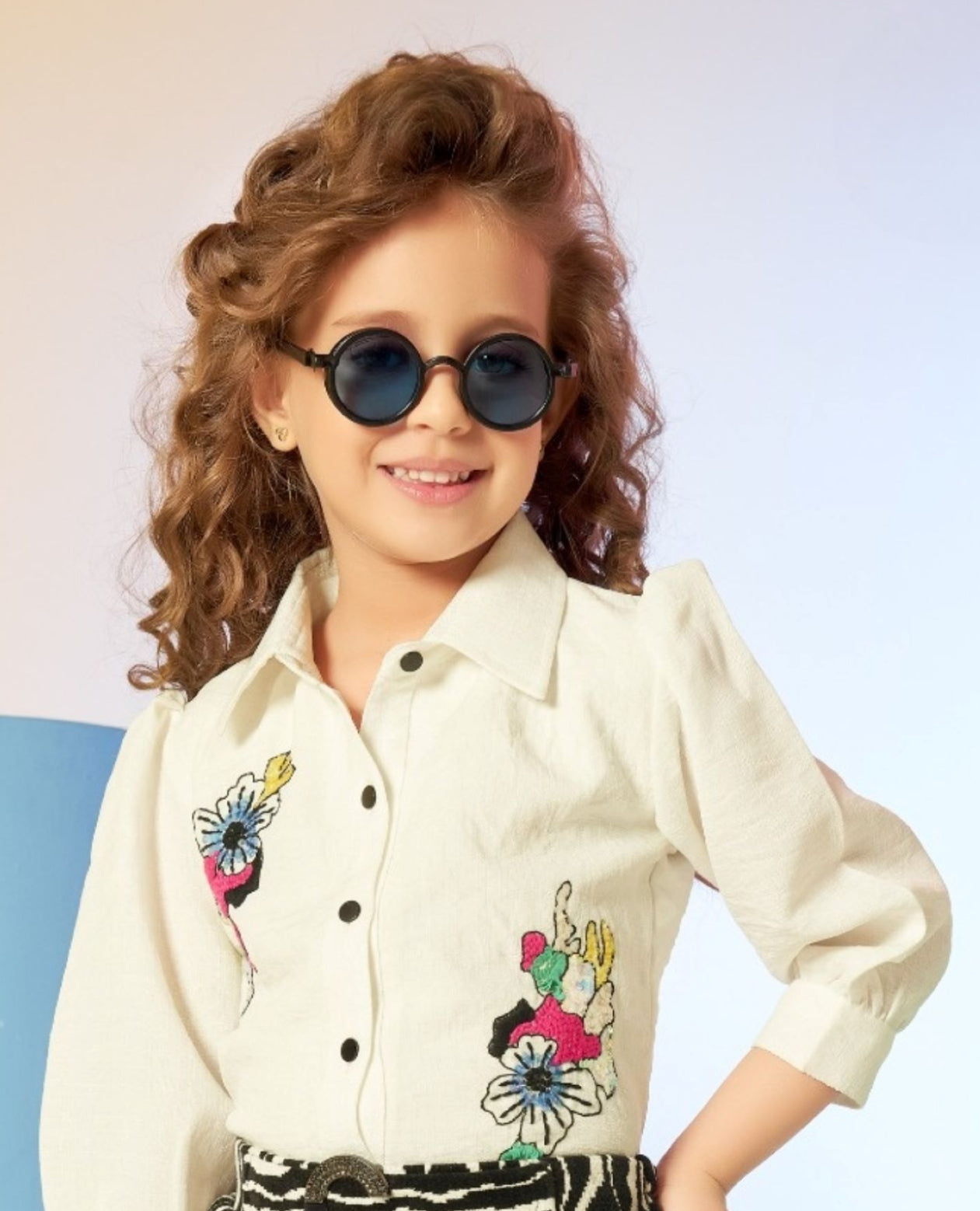 Black & White-Zebra Chic Skirt Top