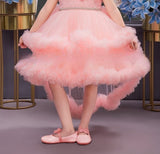 Peach-Rosabelle Princess Short Frock