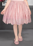 Rose Pink-Arya Royal Cape Short Frock