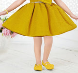 Golden - Grace Textured Bow Short Frock